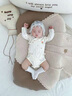 嬰兒長(cháng)袖包屁衣夏季寶寶衣服無(wú)骨哈衣新生兒a類(lèi)爬爬服 米色 59cm 【推薦體重6-12斤】 曬單實(shí)拍圖