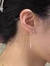 LnieerS999足銀狐貍耳線女養(yǎng)耳洞睡覺免摘耳釘流蘇短款耳環(huán)2025新款耳飾 【S999足銀】狐貍耳線（5cm） 曬單實拍圖