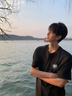 燦圖美式重磅純棉玫瑰短袖t恤男夏季寬松內(nèi)搭半截袖休閑打底衫上衣服 黑色 XL 【建議120-140斤】 曬單實拍圖