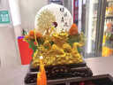 聚善緣財(cái)富興隆招財(cái)龍擺件平安扣客廳玄關(guān)辦公室酒柜裝飾品喬遷開(kāi)業(yè)禮物 【順豐】招財(cái)興隆木紋色高約30cm 曬單實(shí)拍圖
