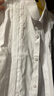 羅蒙女童襯衫長(cháng)袖白色打底襯衣小學(xué)生幼兒園畢業(yè)校園服飾演出 蕾絲130 曬單實(shí)拍圖
