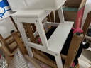 宜家（IKEA）BEKVAM貝卡姆踏腳凳換鞋凳北歐風(fēng)格衛浴廚房承重凳穩固 白色50cm 曬單實(shí)拍圖