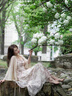 艾美琦美（AIMEIQIMEI）新款連衣裙套裝女裝溫柔風2025年夏季今年流行的紫色吊帶裙子夏天 開衫+連衣裙 M 曬單實拍圖