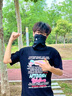 匹克防曬面罩冰絲脖套面巾圍脖頭套男防紫外線騎行薄魔術(shù)頭巾女 黑色 曬單實(shí)拍圖