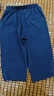 鴻星爾克男童褲子兒童夏季運動(dòng)褲子梭織運動(dòng)七分褲中大童兒童運動(dòng)褲 藍黑色 165 曬單實(shí)拍圖