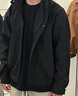 杰克·瓊斯（JACK&JONES）25年男裝春夏重磅純棉寬松休閑多色短袖T恤男小眾個(gè)性上衣情侶款 E40黑色 L 曬單實(shí)拍圖