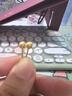 周大福璀璨小圓球金珠足金黃金耳飾耳釘女(工費120)約0.95g EOF1555 曬單實拍圖