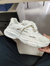 愛(ài)尊仕男鞋春季2025新款防滑耐磨運動(dòng)鞋男氣墊休閑跑步鞋子男士老爹潮鞋 米色 42 曬單實(shí)拍圖
