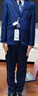 羅蒙兒童西裝馬甲套裝男童花童主持人禮服男孩鋼琴演出服 藏青色 130 曬單實(shí)拍圖