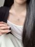 老廟純銀玉髓平安鎖銀項(xiàng)鏈輕奢高級(jí)感鎖骨鏈送女友節(jié)日禮物送長(zhǎng)輩925 【京速達(dá)】玉髓平安鎖 曬單實(shí)拍圖