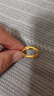 周生生素圈光身面活口泥鰍背黃金戒指 足金開(kāi)口戒情侶結婚對戒09141R 7.8克(含工費160元) 曬單實(shí)拍圖