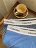 Calvin Klein內衣【明星同款摩登引力帶】25夏男兩條ck棉質(zhì)防夾臀內褲男NB4391 VZ6-風(fēng)暴藍/字母藍 2條 L 曬單實(shí)拍圖