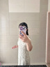 lagogo荷葉邊度假顯瘦碎花裙女拉谷谷2025夏新款兩穿領(lǐng)子連衣裙 混色 M 曬單實(shí)拍圖
