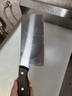 雙槍家用菜刀切片刀 鋒利鍛打廚房切肉切菜不銹鋼刀具 曬單實拍圖