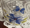 名到日本原裝進(jìn)口單層玻璃杯泡茶杯帶玻璃茶漏茶水分離DG-HJ300 藍色花朵(BL) 曬單實(shí)拍圖