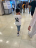 嚕 C童裝男童短袖套裝夏裝2025新款中大兒童衣服夏季洋氣男孩酷帥潮 白色 140 (建議身高130-135左右) 曬單實(shí)拍圖