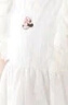 迪士尼女童連衣裙兒童裙子純棉夏裝新款女孩中大童公主裙 2DQ063白色150 曬單實拍圖