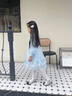 G.DUCKKIDS女童愛莎公主裙春裝春秋洋氣裙子2025新款兒童寶寶春季艾莎連衣裙 粉紅色 加包包 100 曬單實(shí)拍圖