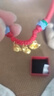 中國黃金（CHINA GOLD）寶寶黃金手繩足金轉運珠衣食無(wú)憂(yōu)手串新生兒滿(mǎn)月禮物周歲 【加固升級】約0.63g+禮盒 曬單實(shí)拍圖