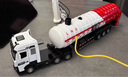 卡威大號(hào)仿真油罐車可噴水兒童合金玩具車工程運(yùn)輸車模型男孩卡車半掛 合金款 曬單實(shí)拍圖