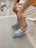 樂秀（ROADSHOW）輪滑鞋男女兒童6-12歲休閑平花成人滑冰旱冰溜冰鞋 溫藍(lán)套裝 S碼 曬單實拍圖