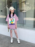 G.DUCKKIDS女童軟萌兔子印花短袖T恤甜酷少女風(fēng)紫色兒童女大童個(gè)性寬松版型t 紫色 120 cm 曬單實(shí)拍圖