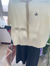Navigare意大利小帆船女彈力短袖針織開衫純色圓領(lǐng)外套2324595501 白 L  曬單實拍圖