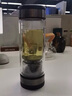 茶之戀臻鈦版茶水分離泡茶杯男女士雙層玻璃杯車(chē)載高端辦公禮品商務(wù)水杯 臻鈦版碳纖維系列-黑色 曬單實(shí)拍圖
