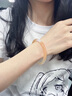 中國黃金玉見錦鯉玉手鐲女玉鐲玉髓鐲子七夕情人節(jié)禮物送女友媽媽老婆生日 錦鯉玉髓叮當(dāng)手鐲56-57# 曬單實拍圖