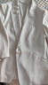 婭麗達（YERAD）高級感通勤七分袖西裝外套女2024新款春夏薄款西服短款上衣 米色(I0) XL 曬單實拍圖