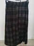 品彩（PinCai）半身裙女曠野美拉德時(shí)尚休閑格子中長(cháng)裙A字格子百褶裙P144B6002 曬單實(shí)拍圖