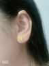 吉寶菲拉絲方糖耳釘耳環(huán)彩金玫瑰金色女友情人贈(zèng)耳釘金耳釘金耳環(huán)耳飾 拉絲小方糖耳釘 曬單實(shí)拍圖