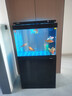 森森（SUNSUN）2025年新品森森魚缸客廳超白玻璃水族箱招財家用底濾免換水魚缸 鋼琴黑（升級底濾/超白玻璃/無極調(diào)光） 靠墻款長80*寬35*缸高66/柜高80cm 曬單實拍圖