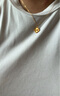菜百首飾 黃金項(xiàng)鏈 足金延長(zhǎng)鏈  HD 中秋禮物 黃金延長(zhǎng)鏈 約0.80g 曬單實(shí)拍圖