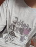 純棉潮牌美式白色短袖t恤女夏季2025新款寬松設計感小眾半袖上衣 48efgAbc白灰 S  建議75-95斤 曬單實拍圖