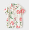babylove嬰兒連體衣夏季竹棉山茶紗布和尚服新生兒寶寶衣服薄款透氣哈衣 曬單實(shí)拍圖