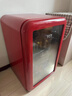 HCK哈士奇墩墩吧迷你mini冰吧展示柜家用飲料冷飲客廳小型透明冷藏冷凍小型復古冰箱冷柜冰柜一級能效 復古紅118升 曬單實(shí)拍圖