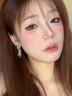 清冷感水晶款式葡萄耳墜耳環(huán)女氣質(zhì)高級感冷淡風超仙時髦耳環(huán)耳飾 葡萄耳墜 銀針一對 曬單實拍圖