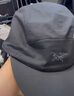 ARC'TERYX始祖鳥 AERIOS 5 PANEL CAP 男女同款 彎檐帽 黑色/極地白 L-XL 曬單實(shí)拍圖