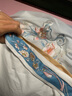 卡輯漢服女中國(guó)風(fēng)仙氣晉制刺繡交領(lǐng)齊腰襦裙古風(fēng)成人學(xué)生 【鶴云歸】藍(lán)色三件套 L 曬單實(shí)拍圖
