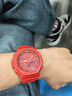 卡西歐（CASIO）手表男GSHOCK八王子農家橡樹(shù)夜光學(xué)生防水運動(dòng)雙顯石英電子表禮物 GA-2100-4A 火焰啞光紅 曬單實(shí)拍圖
