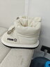 大嘴猴高幫防雨布棉拖鞋女士毛絨保暖家居室內可戶(hù)外穿耐磨防滑雪地靴男 白色【旗艦款】 38-39 標準碼 曬單實(shí)拍圖