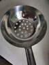 科赫德諾不銹鋼涼蝦漏疙瘩湯漏瓢家用做涼粉面魚專用漏瓢工具 大孔（1.2厘米）做面魚大疙瘩 加厚小號(hào)滿孔 曬單實(shí)拍圖