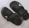 阿迪達斯（adidas）夏季男童涼鞋女童小童簡約經(jīng)典兒童休閑運動沙灘鞋 GW0344黑 曬單實拍圖
