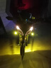 江谷摩托車(chē)射燈電動(dòng)車(chē)電瓶車(chē)led輔助燈外置大燈改裝強光超亮透鏡射燈 惡魔眼紅黃白閃一對*開(kāi)關(guān)配件 曬單實(shí)拍圖