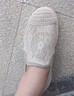 奧古獅登（Agsdon）漁夫鞋女平底小香風(fēng)透氣蕾絲網(wǎng)布鞋一腳蹬懶人鞋 122108 杏色 40 曬單實(shí)拍圖