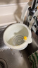 ZOZX可掛式水槽瀝水籃廚房水槽過(guò)濾收納掛籃濾水籃子水龍頭海綿瀝水架 白色+綠色【按壓底蓋不臟手】 無(wú)規(guī)格 曬單實(shí)拍圖