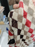 金號(hào)方巾純棉商務(wù)男士洗臉小毛巾擦手四方全棉吸水掛式擦手巾無(wú)掛繩 商務(wù)格子棕色34*36cm 1條 52g 曬單實(shí)拍圖