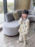 G.DUCKKIDS小黃鴨童裝男童睡衣夏季薄款兒童睡衣中小童涼感透氣純棉開衫套裝 卡通款ameeeea 120 (建議110cm  6-7歲左右)c 曬單實(shí)拍圖