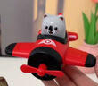 兒童玩具按壓慣性小飛機小汽車(chē)男孩寶寶益智玩具慣性回力玩具車(chē) 動(dòng)物小飛機-紅 曬單實(shí)拍圖